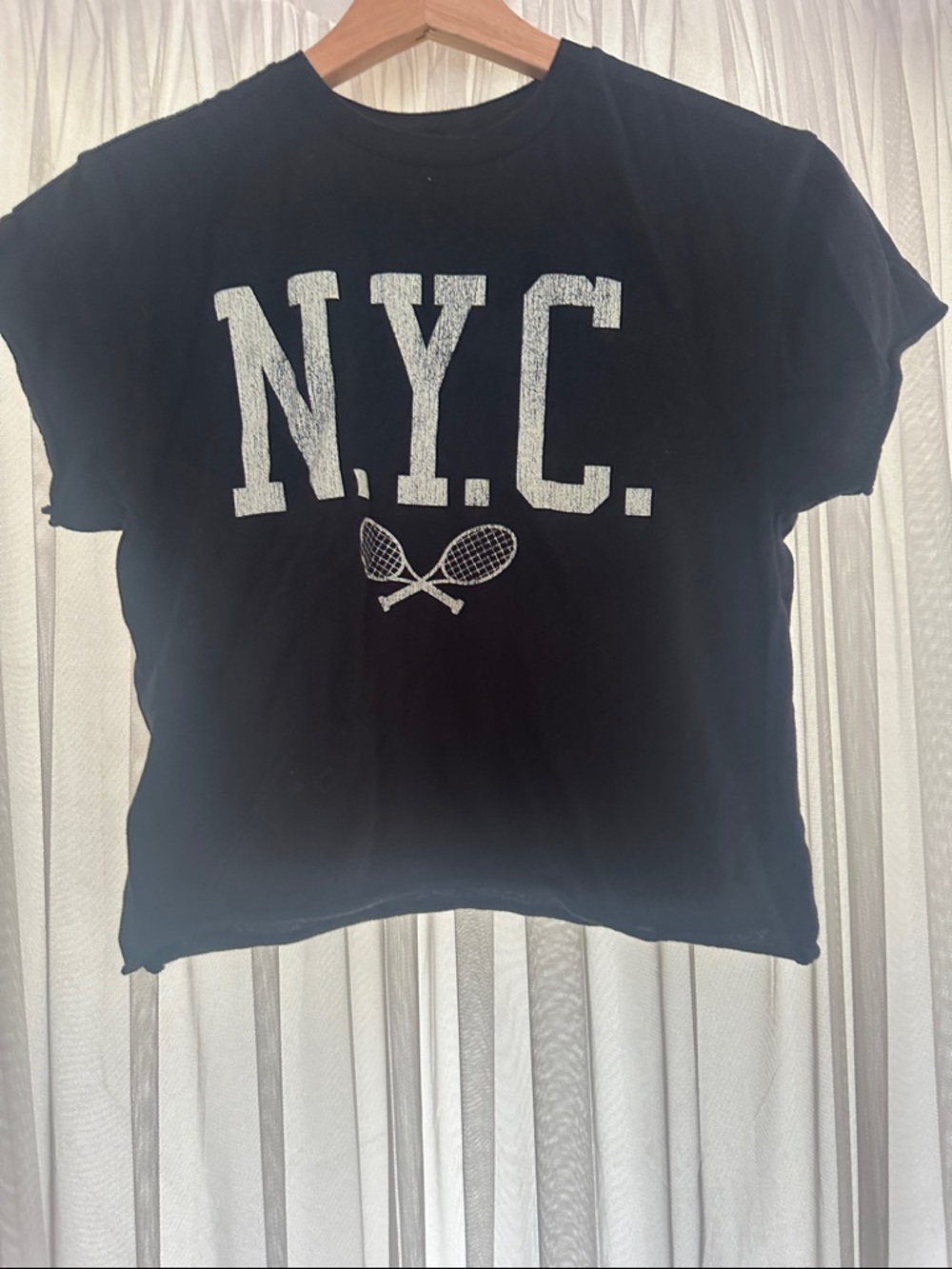 Original Retro Brand Black NYC Graphic Tee with White Print
